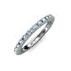 4 - Gracie 0.66 ctw Aquamarine (2.30 mm) Women Eternity Band 