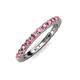 4 - Gracie 1.10 ctw Pink Tourmaline (2.30 mm) Women Eternity Band 
