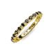 4 - Gracie 1.04 ctw Black Diamond (2.30 mm) Women Eternity Band 