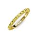 4 - Gracie 1.10 ctw Yellow Sapphire (2.30 mm) Women Eternity Band 