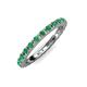4 - Gracie 0.66 ctw Emerald (2.30 mm) Women Eternity Band 