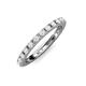 4 - Gracie 1.04 ctw White Sapphire (2.30 mm) Women Eternity Band 