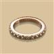 2 - Gracie 1.40 ctw Smoky Quartz (2.70 mm) Women Eternity Band 