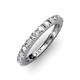3 - Gracie 1.50 ctw White Sapphire (2.70 mm) Women Eternity Band 