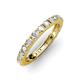3 - Gracie 1.50 ctw White Sapphire (2.70 mm) Women Eternity Band 