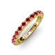 3 - Gracie 1.50 ctw Ruby (2.70 mm) Women Eternity Band 