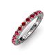 3 - Gracie 1.50 ctw Ruby (2.70 mm) Women Eternity Band 