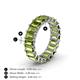 5 - Victoria 5x3 mm Emerald Cut Peridot Eternity Band 