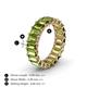 5 - Victoria 5x3 mm Emerald Cut Peridot Eternity Band 