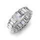 4 - Victoria 6x4 mm Emerald Cut Lab Grown Diamond Eternity Band 