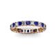 2 - Allie Blue Sapphire and Diamond Eternity Band 