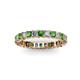 2 - Allie Green Garnet and Diamond Eternity Band 