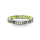2 - Allie Peridot and Diamond Eternity Band 