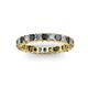 2 - Allie Black and White Diamond Eternity Band 