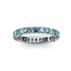 2 - Allie Blue and White Diamond Eternity Band 