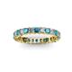 2 - Allie Blue and White Diamond Eternity Band 