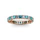 2 - Allie Blue and White Diamond Eternity Band 