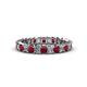 3 - Allie Ruby and Diamond Eternity Band 