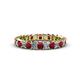 3 - Allie Ruby and Diamond Eternity Band 