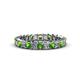 3 - Allie Green Garnet and Diamond Eternity Band 