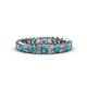 3 - Allie Blue and White Diamond Eternity Band 