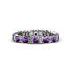 3 - Allie Amethyst and Diamond Eternity Band 