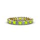 3 - Allie Peridot and Diamond Eternity Band 