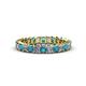 3 - Allie Blue and White Diamond Eternity Band 