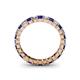 4 - Allie Blue Sapphire and Diamond Eternity Band 