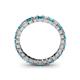 4 - Allie Blue and White Diamond Eternity Band 