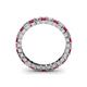 4 - Allie Ruby and Diamond Eternity Band 