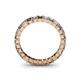 4 - Allie Smoky Quartz and Diamond Eternity Band 