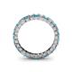 4 - Allie London Blue Topaz and Diamond Eternity Band 