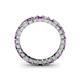 4 - Allie Amethyst and Diamond Eternity Band 