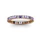 2 - Allie 2.50 mm Iolite and Diamond Eternity Band 