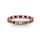 2 - Allie 2.50 mm Ruby and Diamond Eternity Band 
