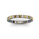 2 - Allie 2.50 mm Citrine and Diamond Eternity Band 