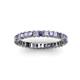 2 - Allie 2.50 mm Iolite and Diamond Eternity Band 