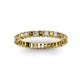 2 - Allie 2.50 mm Citrine and Diamond Eternity Band 