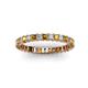 2 - Allie 2.50 mm Citrine and Diamond Eternity Band 