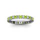2 - Allie 2.50 mm Peridot and Diamond Eternity Band 