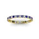 2 - Allie 2.00 mm Blue Sapphire and Diamond Eternity Band 