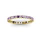 2 - Allie 2.00 mm Amethyst and Diamond Eternity Band 