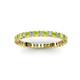 2 - Allie 2.00 mm Peridot and Diamond Eternity Band 