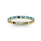 2 - Allie 2.00 mm London Blue Topaz and Diamond Eternity Band 