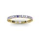 2 - Allie 2.00 mm Tanzanite and Diamond Eternity Band 