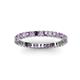 2 - Allie 2.00 mm Amethyst and Diamond Eternity Band 