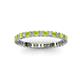 2 - Allie 2.00 mm Peridot and Diamond Eternity Band 