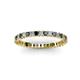2 - Allie 2.00 mm Black and White Diamond Eternity Band 