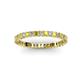 2 - Allie 2.00 mm Yellow Sapphire and Diamond Eternity Band 